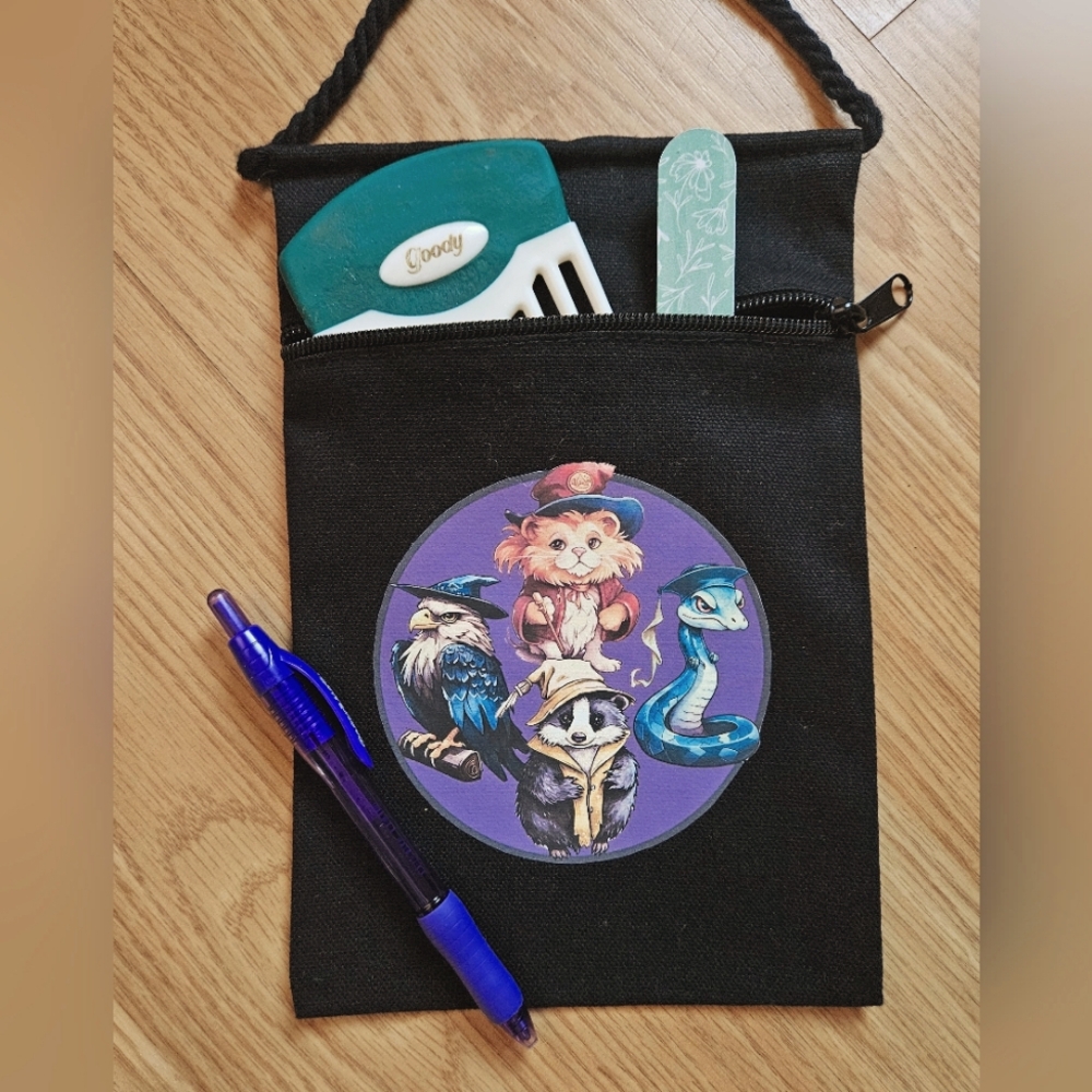 Hogwarts House Mascots Crossbody Bag. New.